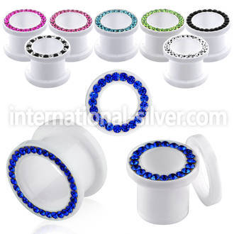 afem tunnels gauges acrylic body jewelry ear lobe