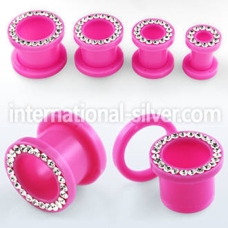 afemp tunnels gauges acrylic body jewelry ear lobe