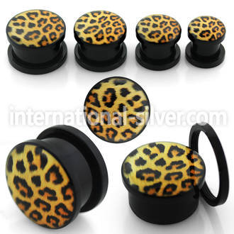 afpc plugs gauges acrylic body jewelry ear lobe