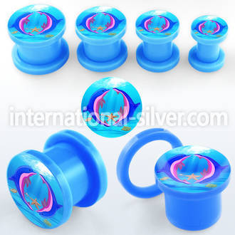 afpccc plugs gauges acrylic body jewelry ear lobe