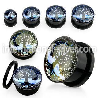 afptre plugs gauges acrylic body jewelry ear lobe