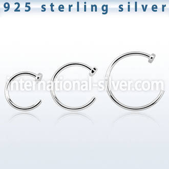 agcln20 nose hoop silver 925 nose