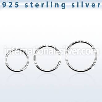 agsel18 seamless segment rings silver 925 nose