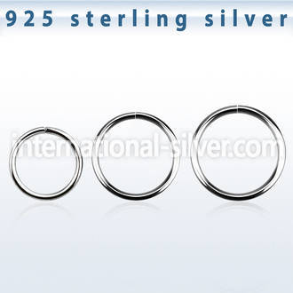 agsel22 seamless segment rings silver 925 nose