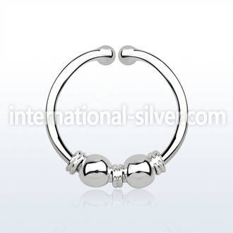 agsep12l fake illusion body jewelry silver 925 septum