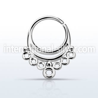 agsepv1 seamless segment rings silver 925 septum