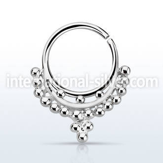 agsepv9 seamless segment rings silver 925 septum