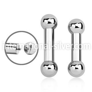 bb2x straight barbells surgical steel 316l tongue