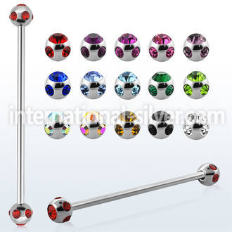 bb5c straight barbells surgical steel 316l tongue