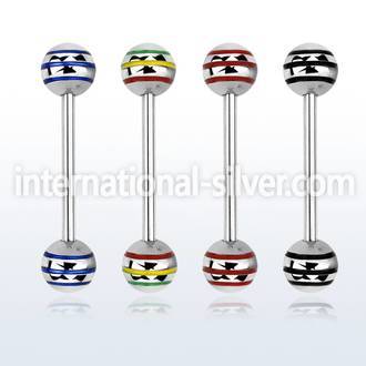 bbby straight barbells surgical steel 316l tongue