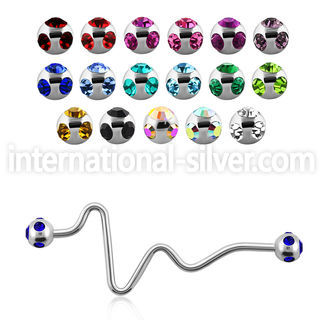 bbcp straight barbells surgical steel 316l 