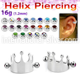 bber67 straight barbells surgical steel 316l helix