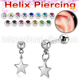 bber90 surgical steel barbells helix piercing