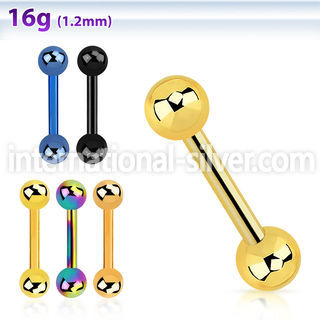 bbetb4 straight barbells anodized surgical steel 316l eyebrow