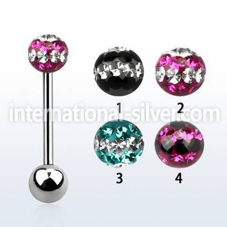 bbfr5d straight barbells surgical steel 316l tongue