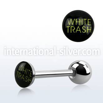 bbfwt straight barbells surgical steel 316l tongue