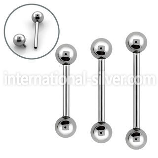 bbgin straight barbells surgical steel 316l tongue