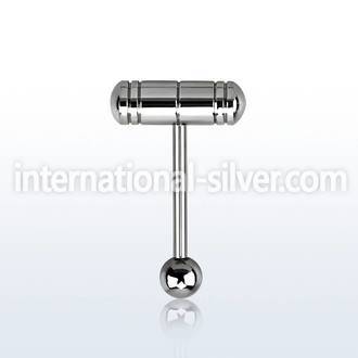 bbhmr straight barbells surgical steel 316l tongue