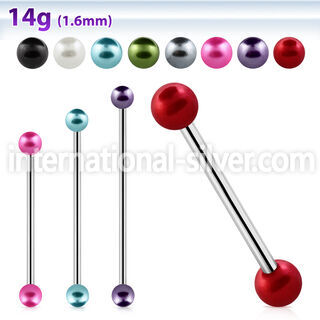 bbipr5 straight barbells surgical steel 316l 