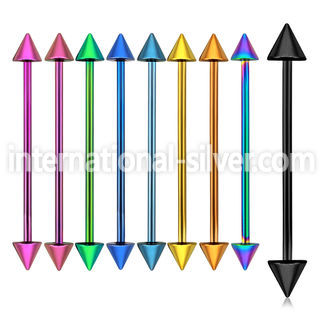 bbitcn straight barbells anodized surgical steel 316l 