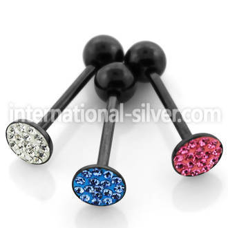 bbmtj4 straight barbells anodized surgical steel 316l tongue