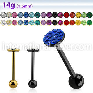 bbmtj4 straight barbells anodized surgical steel 316l tongue