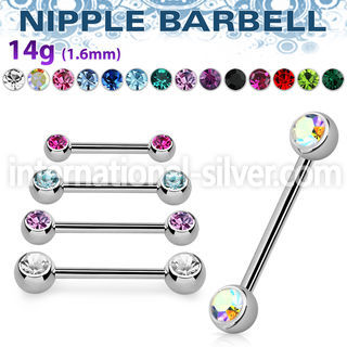 bbnp2c straight barbells surgical steel 316l nipple