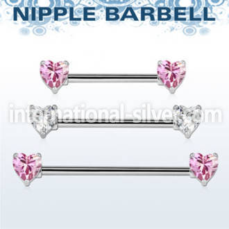 bbnphz surgical steel 14g barbell nipple piercing