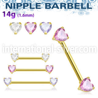 bbnpthz anodized surgical steel 14g barbell nipple piercing