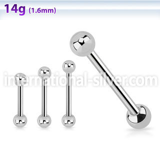 bbs straight barbells surgical steel 316l tongue