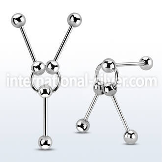 bbsl2d surgical steel 14g barbell ear others piercing