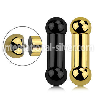 bbt00 straight barbells anodized surgical steel 316l tongue