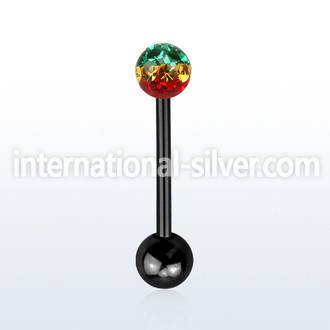 bbtfr5r straight barbells anodized surgical steel 316l tongue