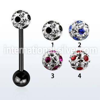 bbtfr6a straight barbells anodized surgical steel 316l tongue