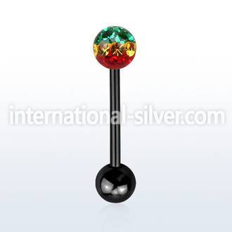 bbtfr6r straight barbells anodized surgical steel 316l tongue