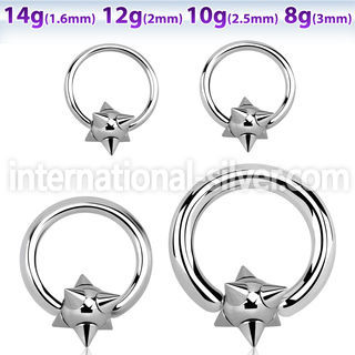 bcc hoops captive rings surgical steel 316l 