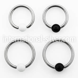 bceaa3 hoops captive rings surgical steel 316l with acrylic parts nose