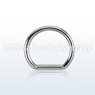 bch16 316l steel intim piercing closure ring w closure pin