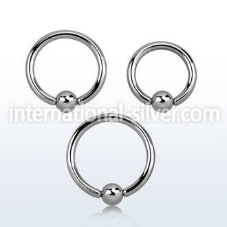 bcr12 hoops captive rings surgical steel 316l eyebrow