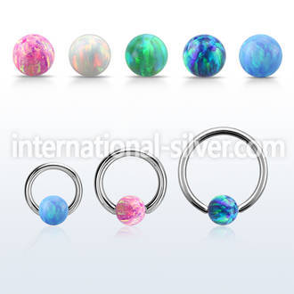bcr16o6 hoops captive rings surgical steel 316l ear lobe