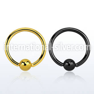 bcrt12 hoops captive rings anodized surgical steel 316l eyebrow