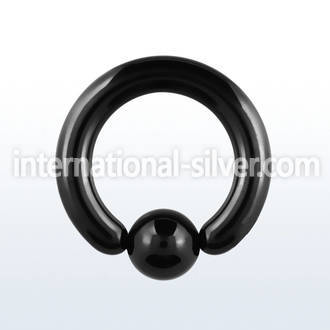 bcrt6 hoops captive rings anodized surgical steel 316l ear lobe