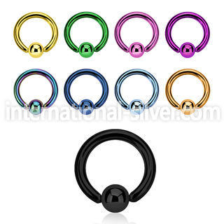 bcrte hoops captive rings anodized surgical steel 316l nose