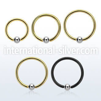 bcrteb3 hoops captive rings anodized surgical steel 316l eyebrow