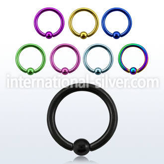 bcrtes hoops captive rings anodized surgical steel 316l nose