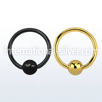 bcrtg hoops captive rings anodized surgical steel 316l ear lobe