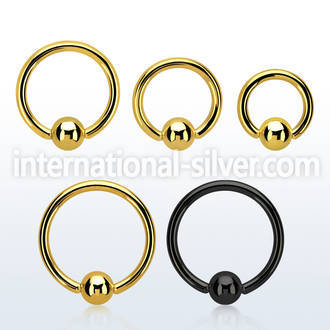 bcrtm hoops captive rings anodized surgical steel 316l ear lobe