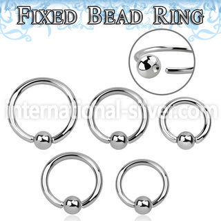 bedr14 hoops captive rings surgical steel 316l ear lobe