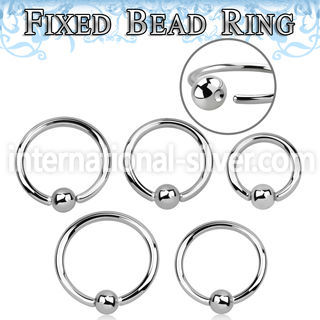 bedr16 hoops captive rings surgical steel 316l ear lobe