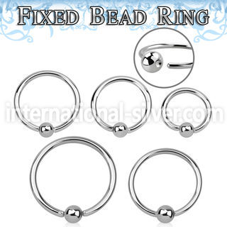 bedr18 hoops captive rings surgical steel 316l ear lobe